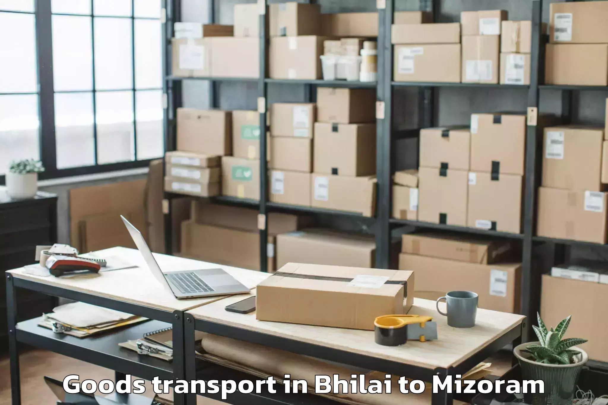 Discover Bhilai to Saitlaw Goods Transport